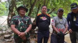 Tim Yon Zipur XVII Ananta Dharma BPN Bersama BPBD Malinau Adakan Giat Blasting Jeram Baru Sungai Bahau