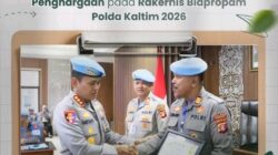 Sipropam Polres Berau Raih Dua Penghargaan pada Rakernis Bidpropam Polda Kaltim 2026