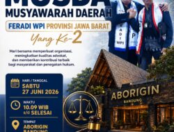Musda II FERADI WPI Jabar Digelar di Bandung Tekankan Perkuat Bantuan Hukum Pro Bono