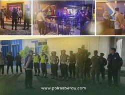 Cegah Pelanggaran dan Jaga Kamtibmas Polres Berau Gelar Razia Gabungan di Tempat Hiburan Malam