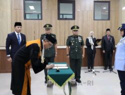 Ketua MA Lantik Kolonel Siti Mulyaningsih sebagai Kepala PMT IV Balikpapan