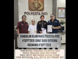 Polresta Pati Diingatkan Jangan Sepelekan Hak Warga Dalam Pemanggilan